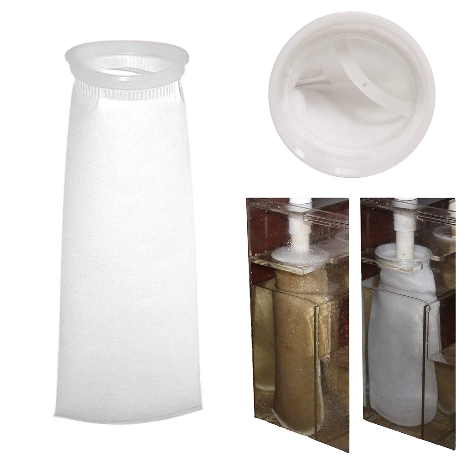 Marine Aquarium Filter Media - Aquarium Filter Socks Bags Fish Tank