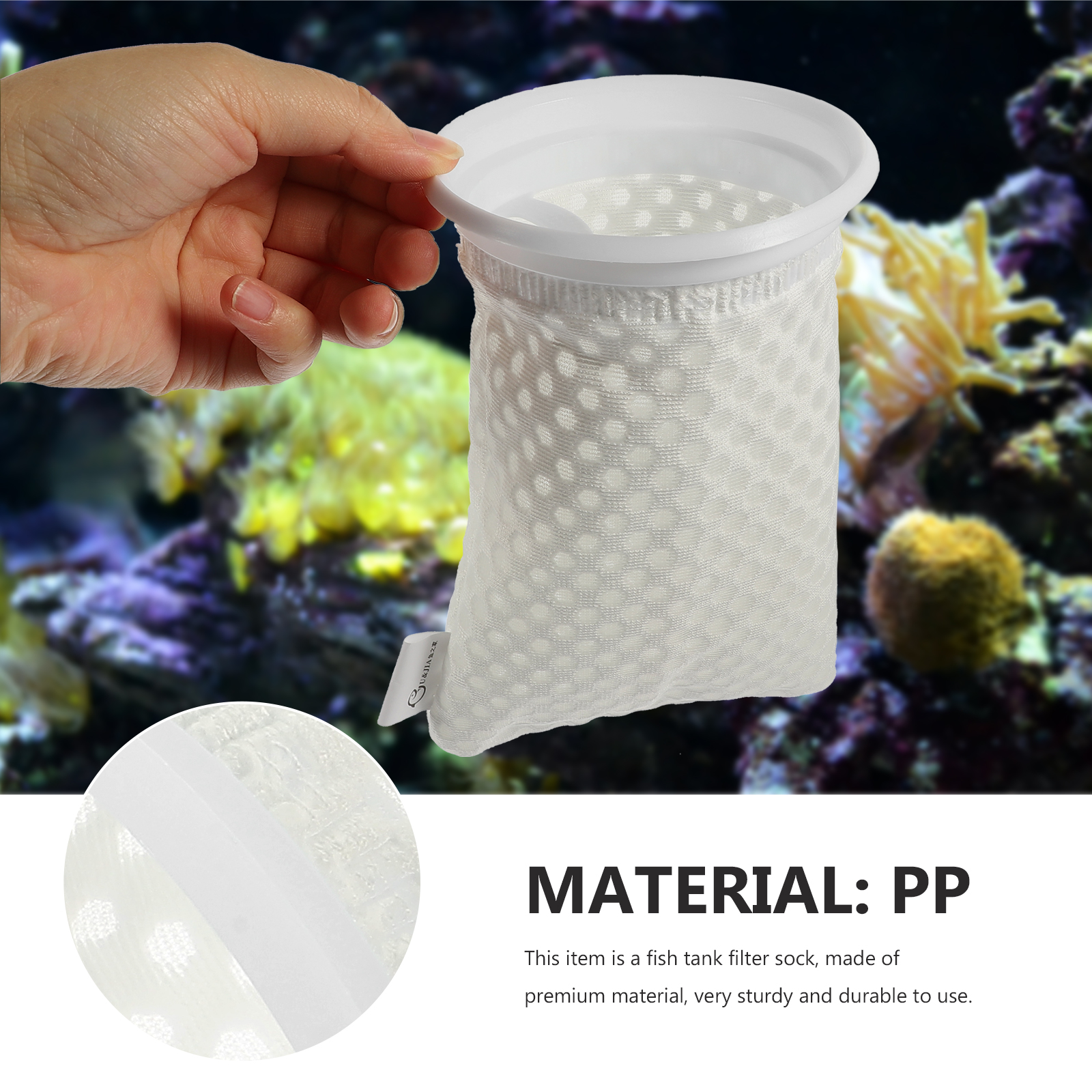 Marine Aquarium Filter Media - 11pcs Filter Socks 4 Inch 3D