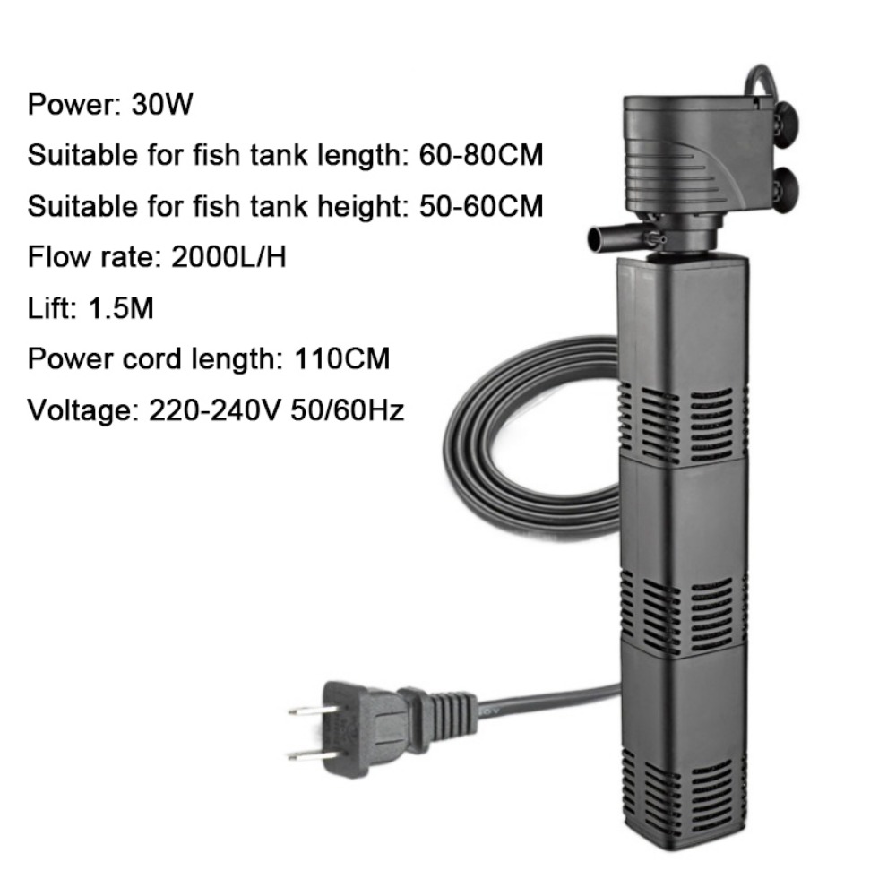 Aquarium Marine Filter - Plastic 3 in 1 Fish Tank