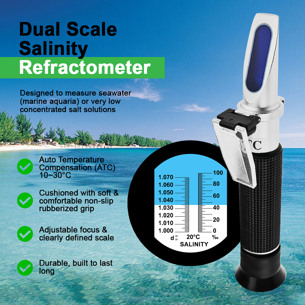 Professional Salinity Refracto - đánh giá và giá Aquarium Marine Salt