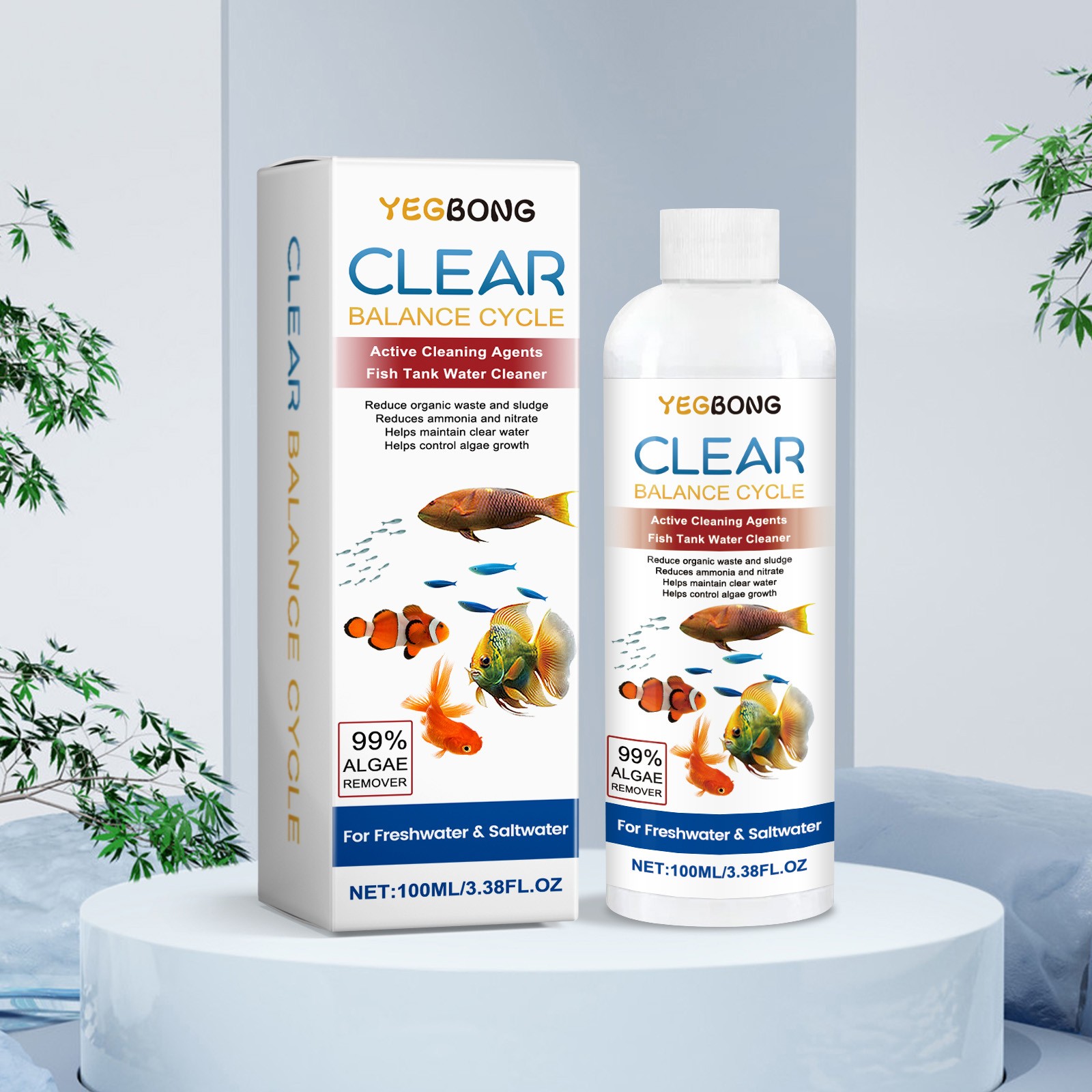Fish Tank Water Clarifying Ag - đánh giá và giá Aquarium Marine Salt