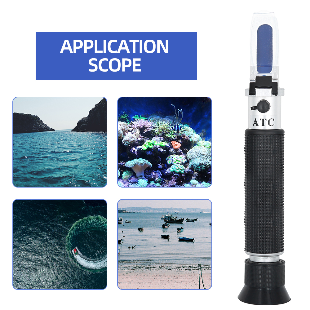 Salinity Refractometer 0-10% 1 - đánh giá và giá Aquarium Marine Salt