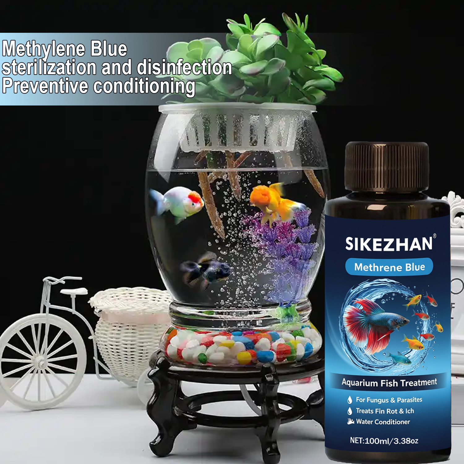 Methylene Blue Solution Aquari - đánh giá và giá Aquarium Blue Marine
