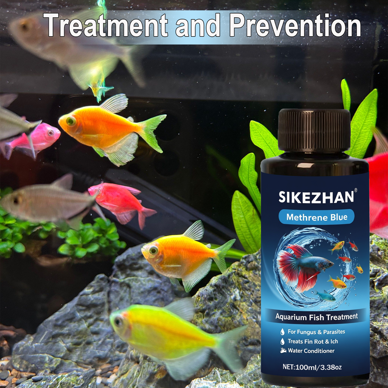 Methylene Blue Solution Aquari - đánh giá và giá Aquarium Blue Marine