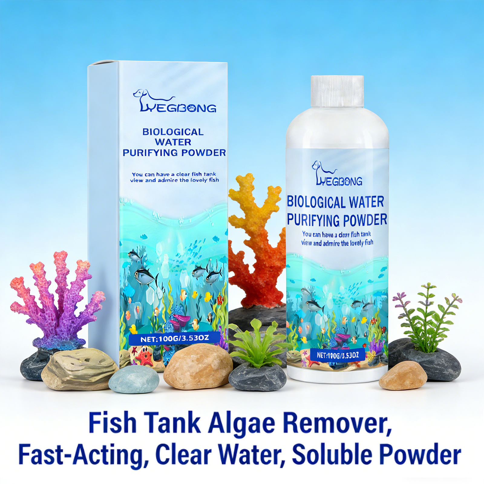 Fish Tank Water Purifier Powde - đánh giá và giá Aquarium Marine Salt
