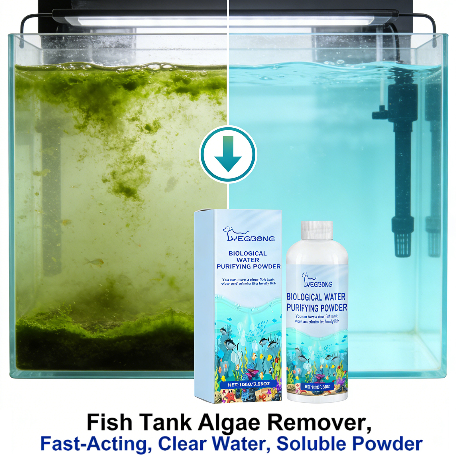 Fish Tank Water Purifier Powde - đánh giá và giá Aquarium Marine Salt