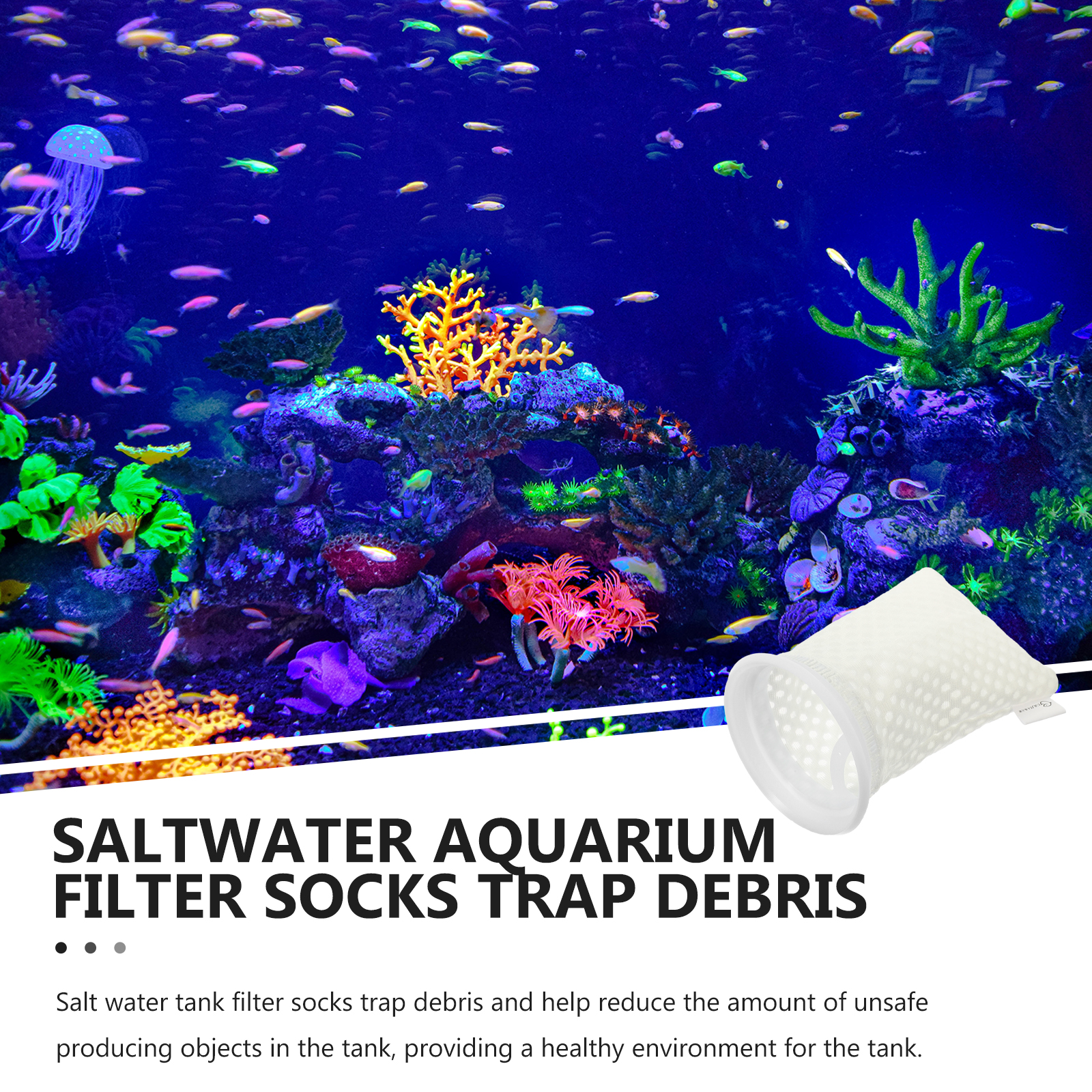 11pcs Filter Socks 4 Inch 3D H - đánh giá và giá Marine Aquarium Filter Media