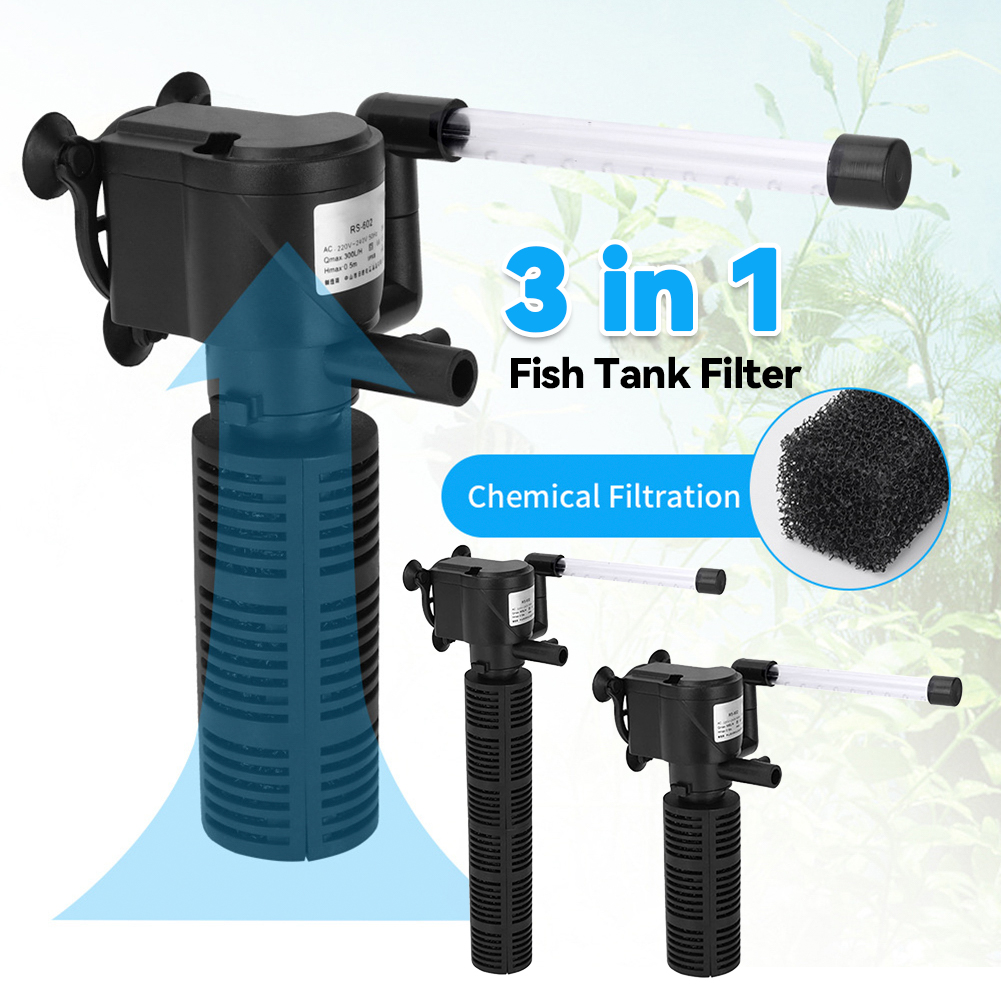3 in 1 Aquarium Internal Filte - đánh giá và giá Marine Aquarium Overflow