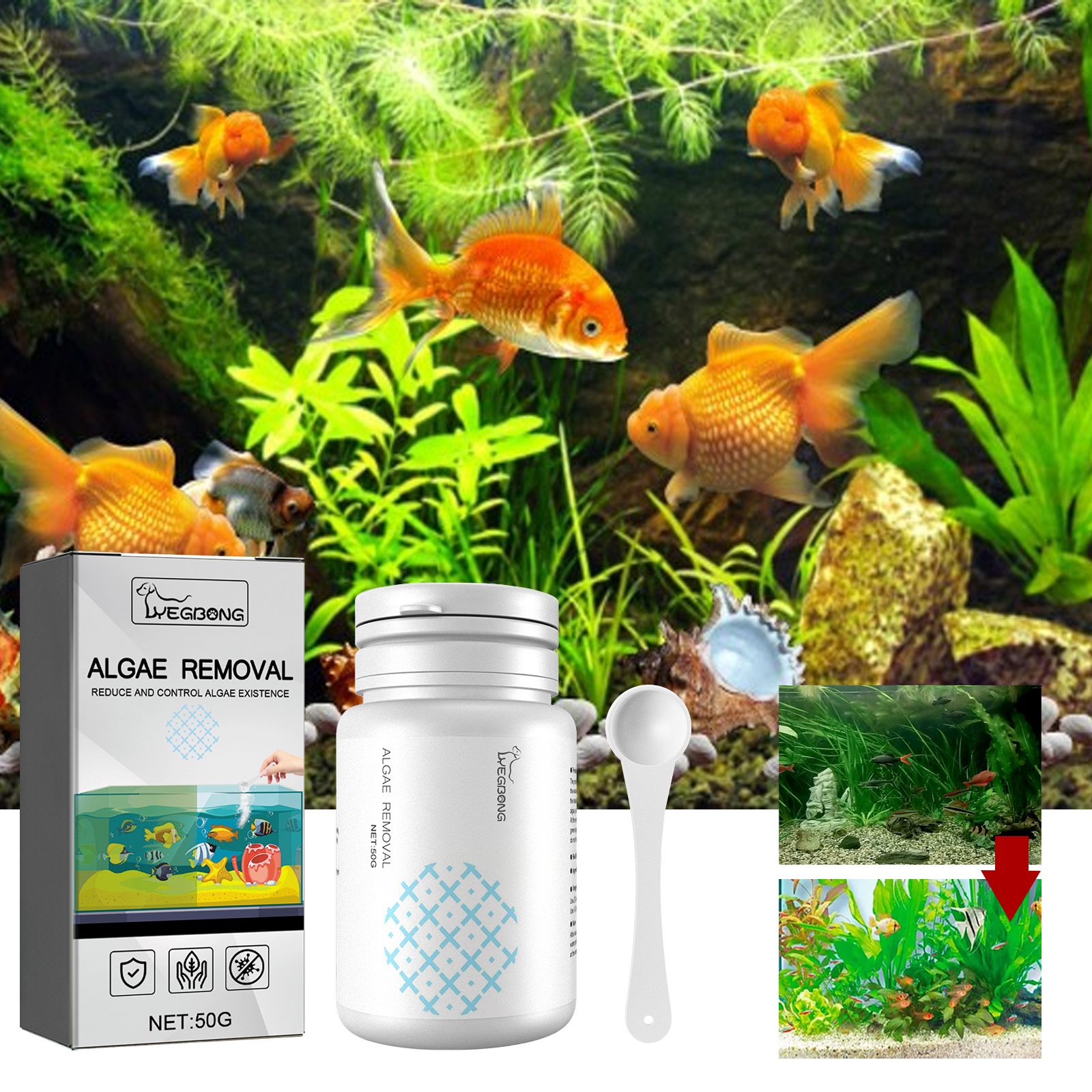Algae Removal Quickly Removing - đánh giá và giá Aquarium Marine Salt