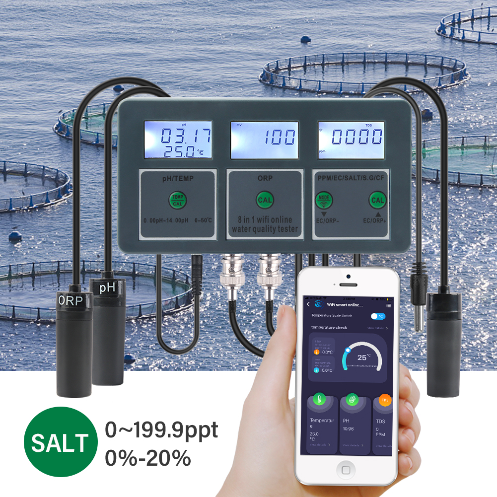 Yieryi WiFi Tuya Smart PH ORP  - đánh giá và giá Marine Aquarium Water Analyzer