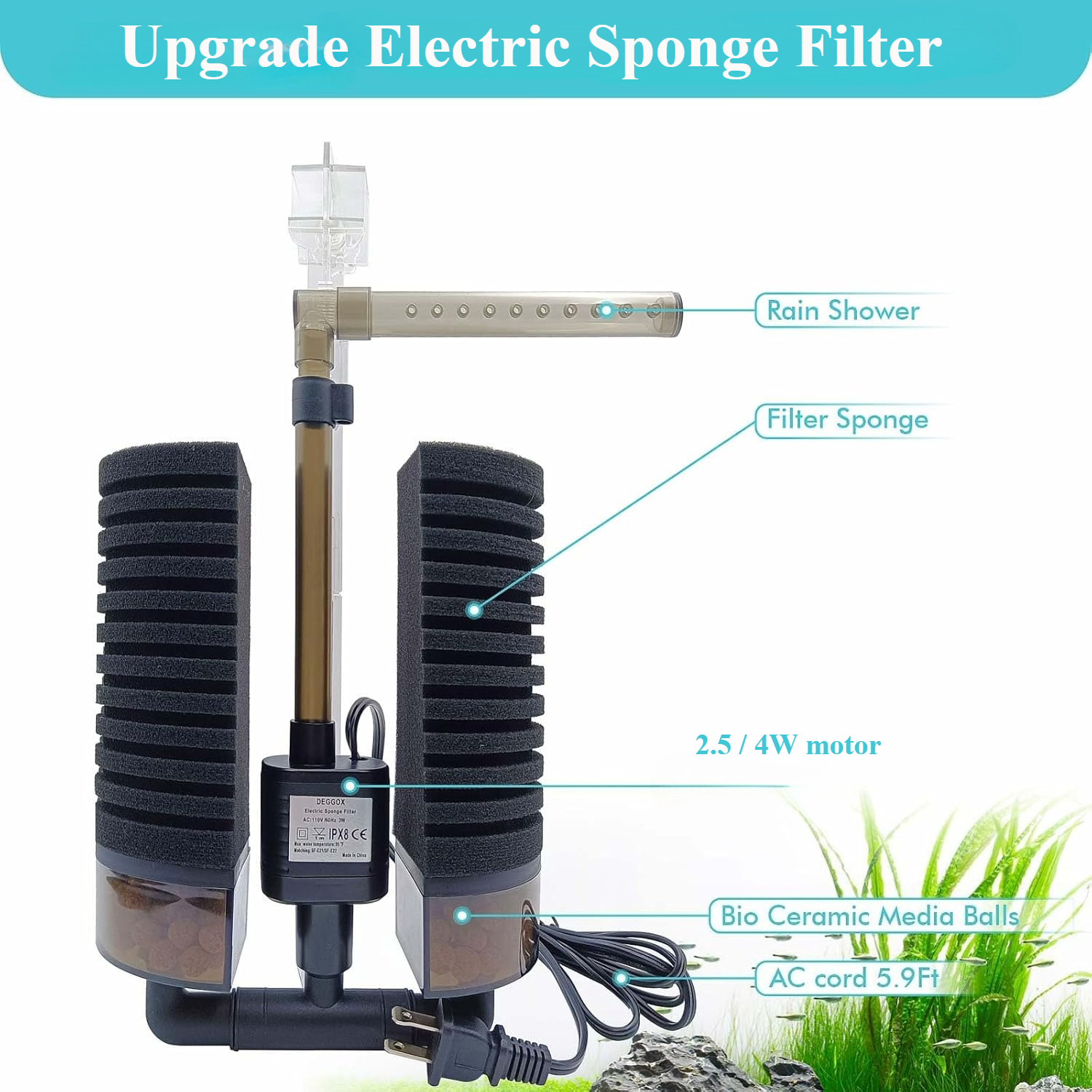3-IN-1 Clip on Electric Power  - đánh giá và giá Marine Aquarium Filter Media