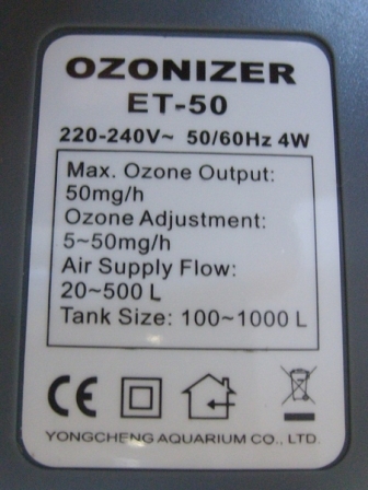 Weipro ET50 ET100 ET200 Ozone  - đánh giá và giá Marine Aquarium Ozone Generator